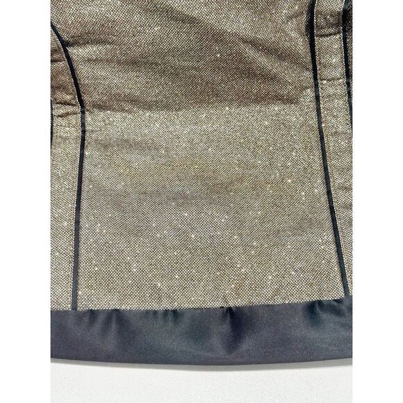 Victoria's Secret Women's Weekender‎ Metallic Glitter Tote Bag Gold Black - Picture 4 of 14